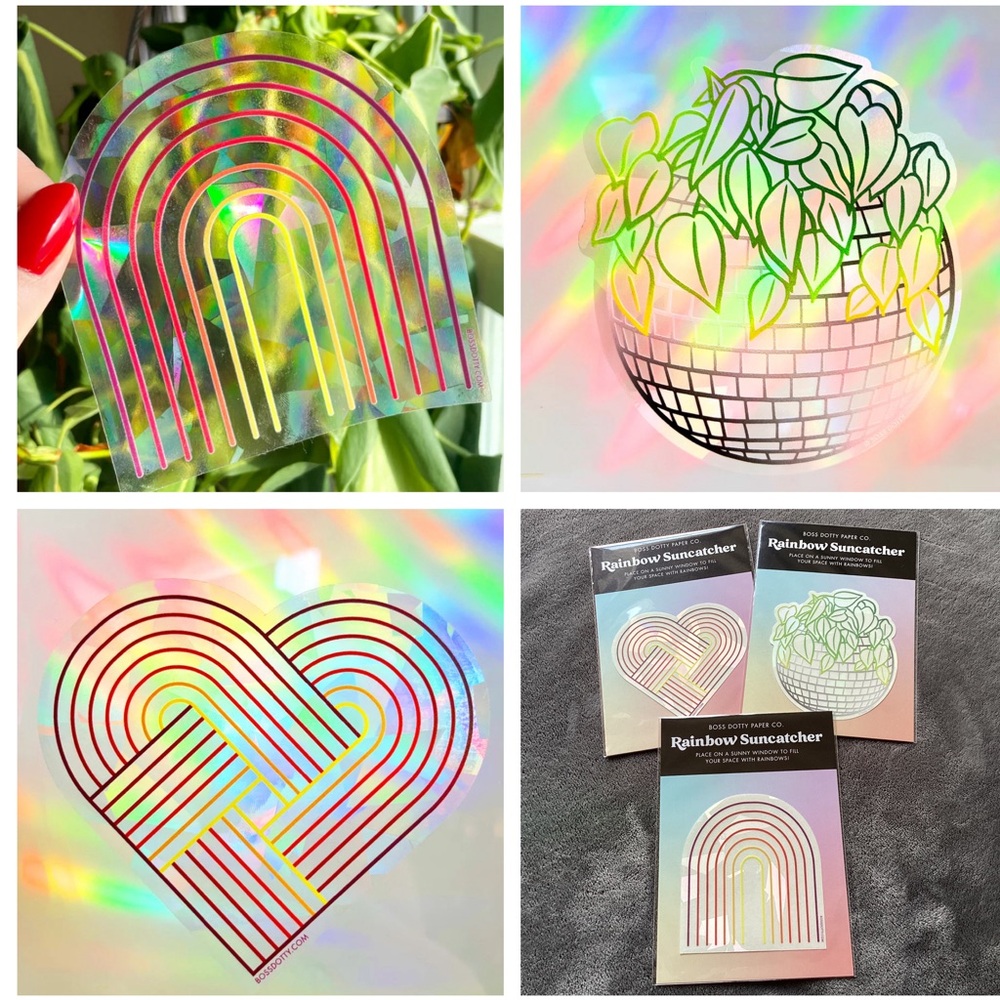 NIP Window Rainbow Suncatchers Decals